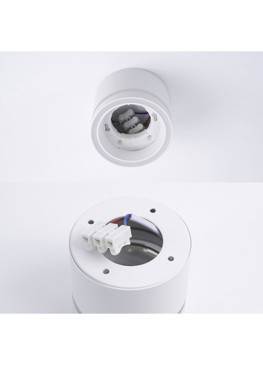 Спотовий світильник GELA R 85x70 мм Білий для лампи GX53 ESLLSE (354298701)