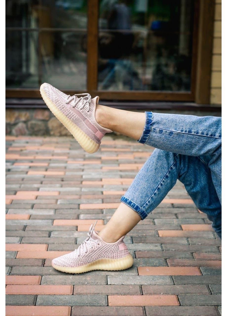 Бежеві Осінні кросівки чоловічі adidas yeezy boost 350 v2 synth reflective 2 адідас ізі буст No Brand