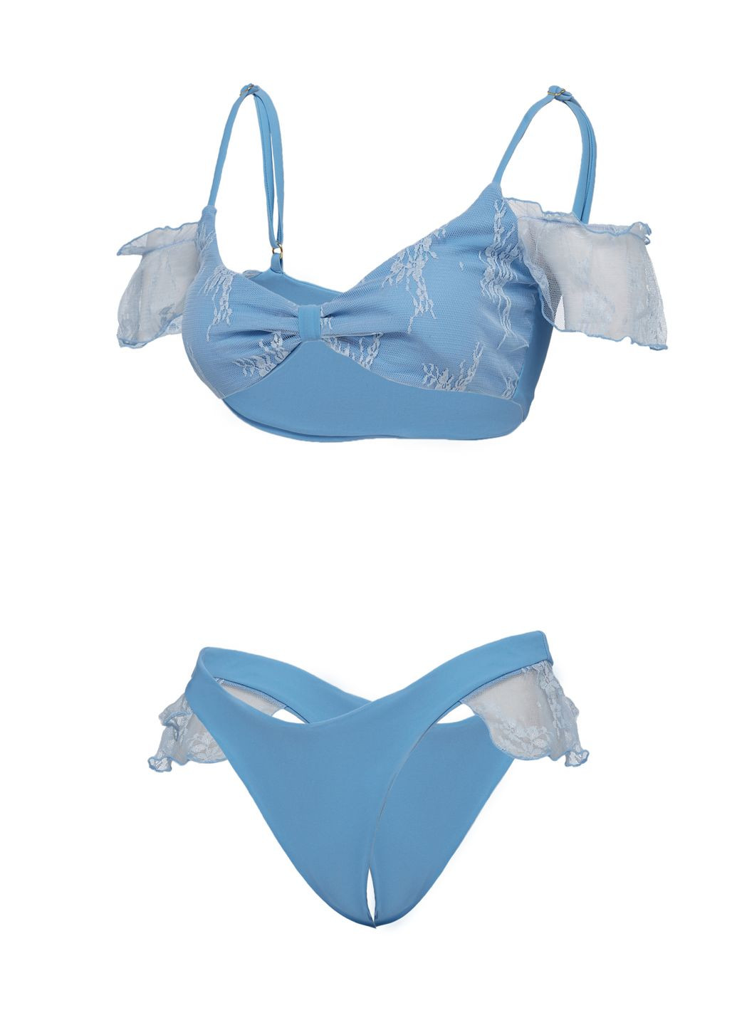 Блакитний літній купальник No Brand