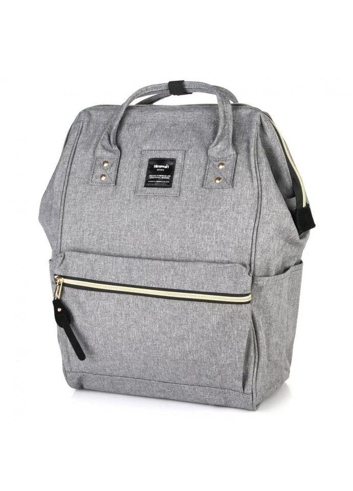 Рюкзак женский водостойкий текстиль 17л на 1 отделение размер 27×40×16 см 9001-05 USB серый Himawari (314808824)