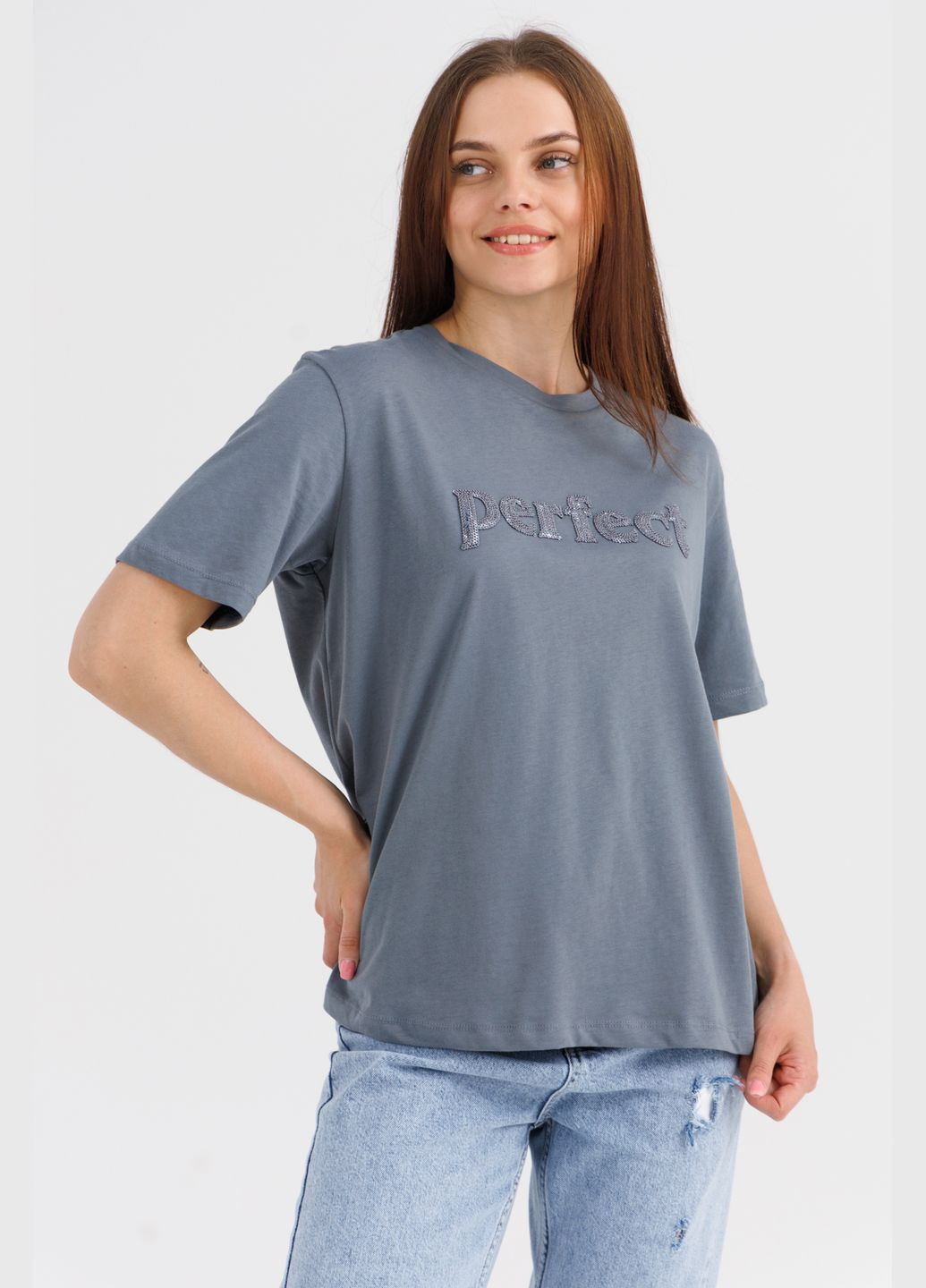 Футболка с принтом женская BXPT-34 PEPPER MINT - (316013515)