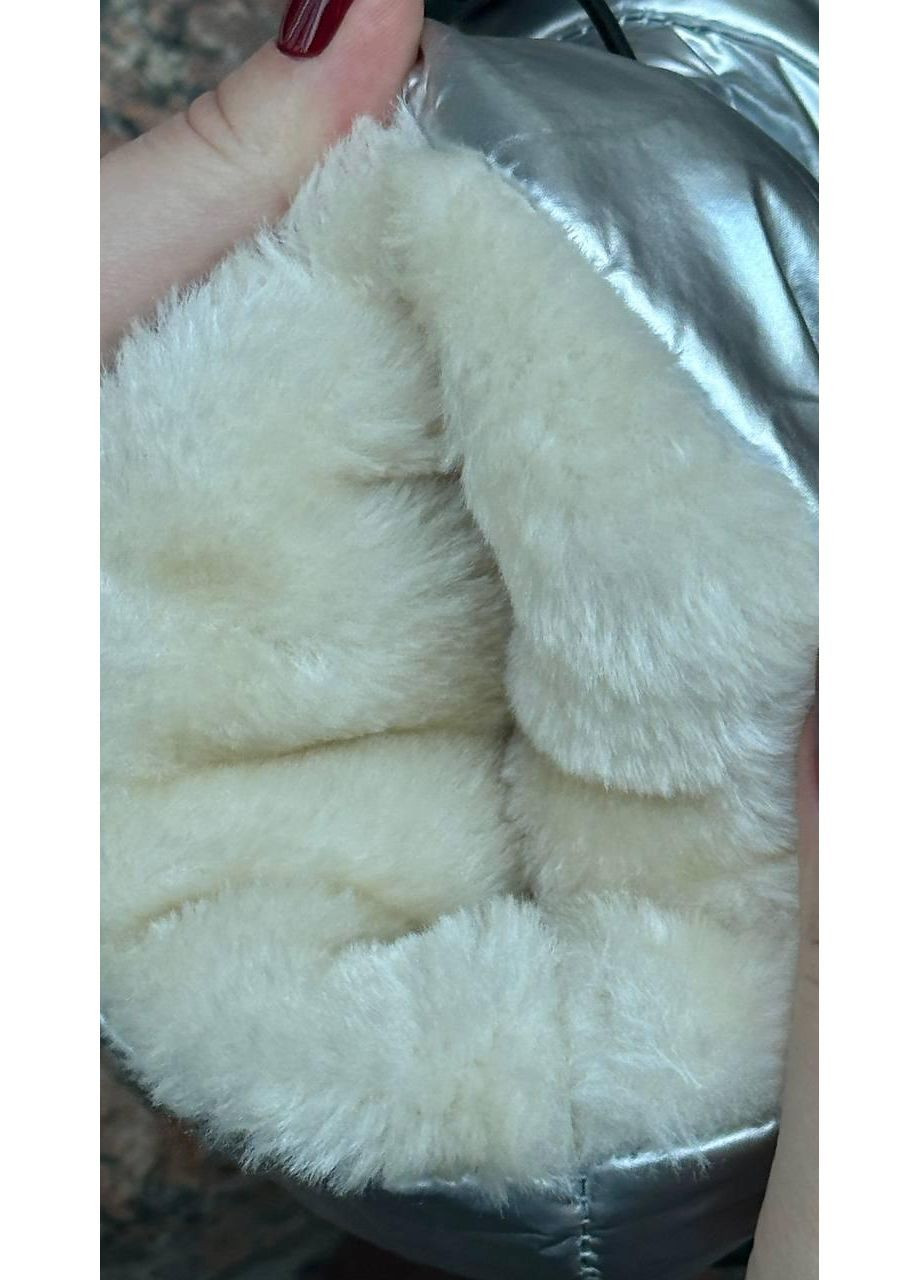 Чоботи дутики жіночі зимові сріблясті No Brand Дутики зимові жіночі (369363687)