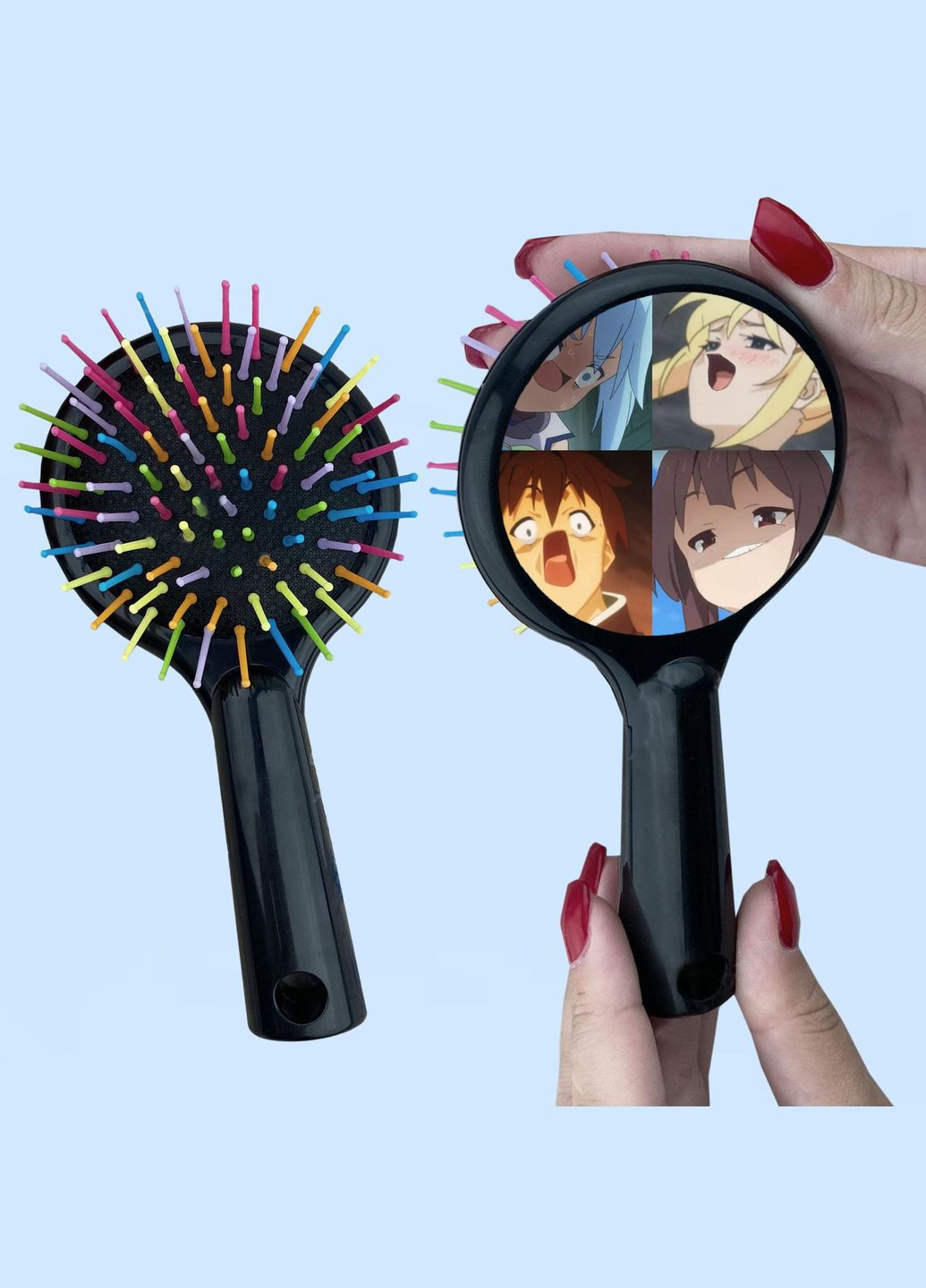 Расческа для волос Аниме КоноСуба #0001 черный No Brand (315042620)