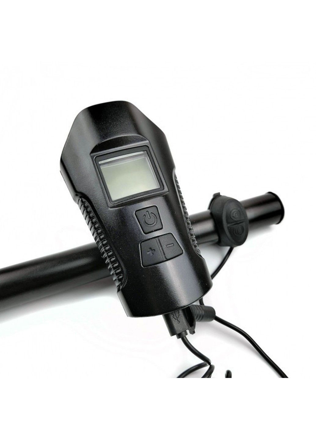 Велосипедный передний фонарь фара FY-317 с сигналом и велокомпьютером No Brand (331640447)