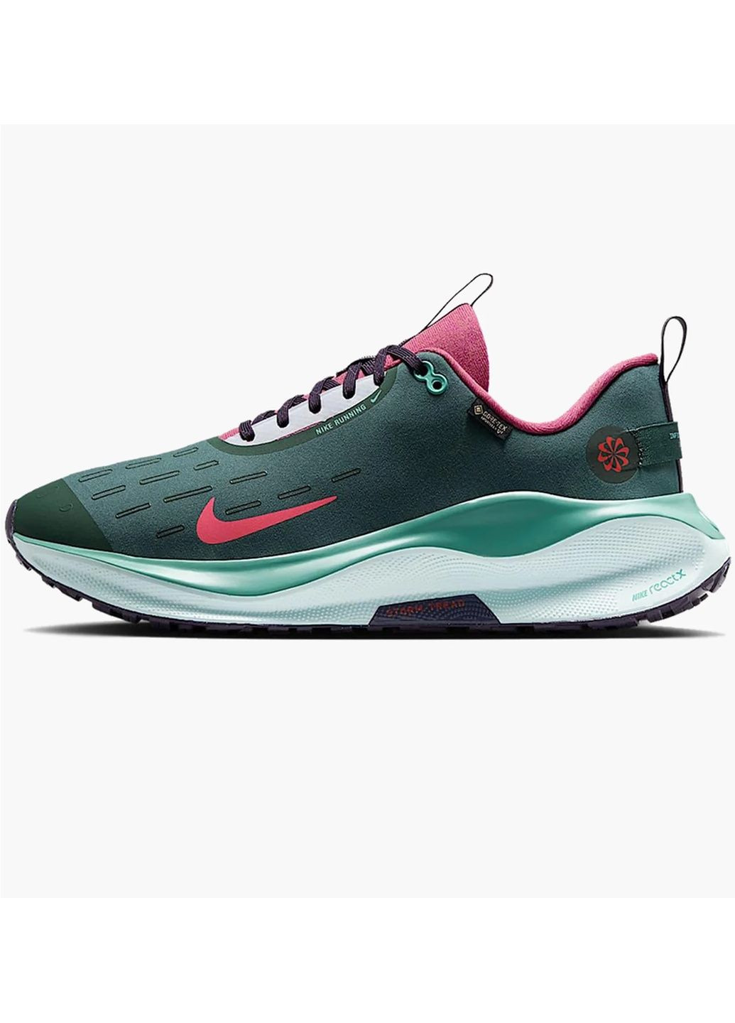 Зеленые кроссовки мужские react infinity run 4 gore-tex green Nike