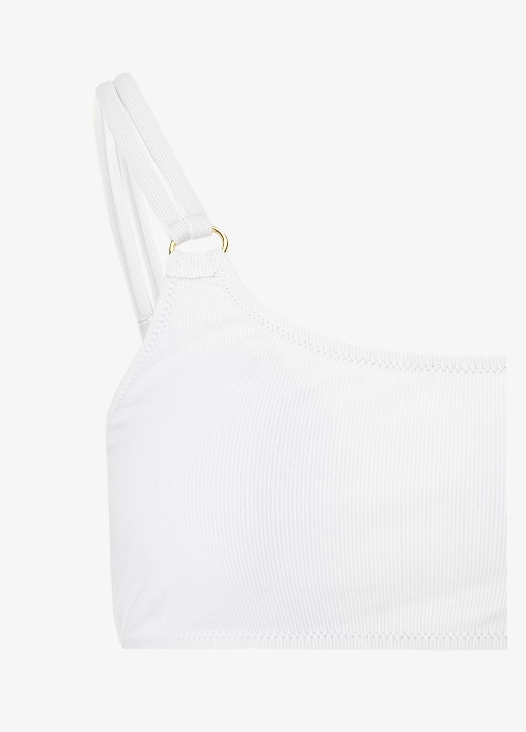 Белый демисезонный купальник однотонный верх женский 59250-k белый shop (2000990919748) On me