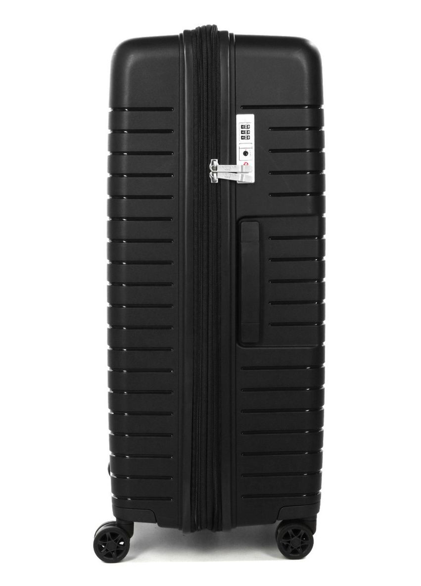 Чемодан большой L полипропилен чёрный 74x51x30+5/110л/4.6кг/ 642 AIRTEX (324801806)