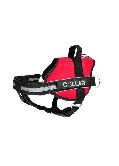 Шлея для собак (07073) Dog Extreme Police N4 з ліхтариком 70-100 см червона (366516123)