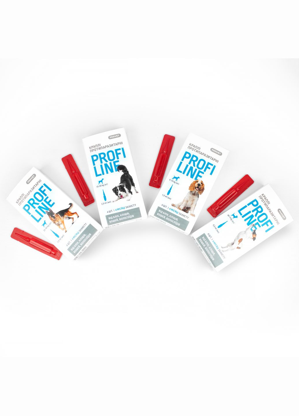 Капли Profiline инсектоакарицид для собак 1020 кг 4 пипетки по 2.0 мл (4823082431038) ProVET (279572891)