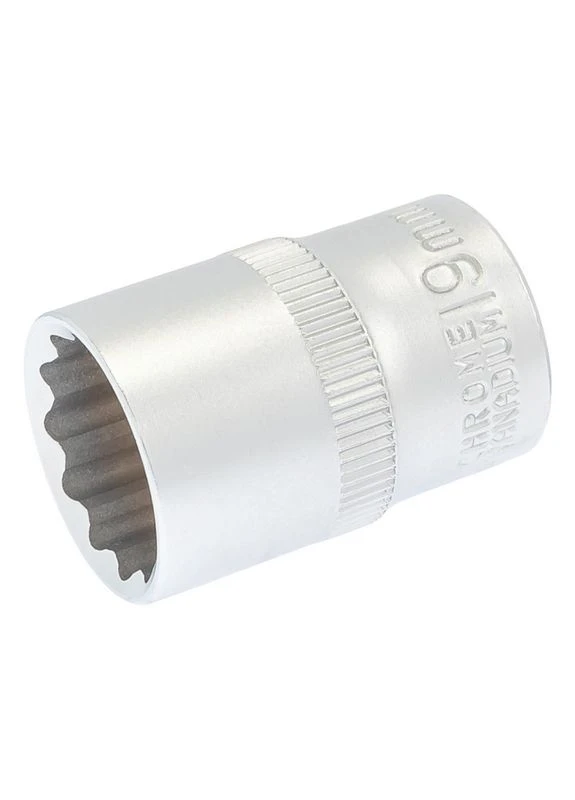Головка торцева 12-гранна ½" 19 мм L 40 мм CrV 78-0619 Mastertool (402345306)