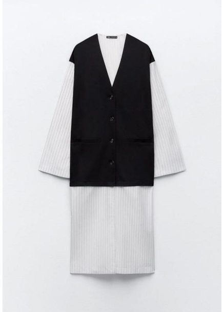 Туника комбинированная Zara (368882004)