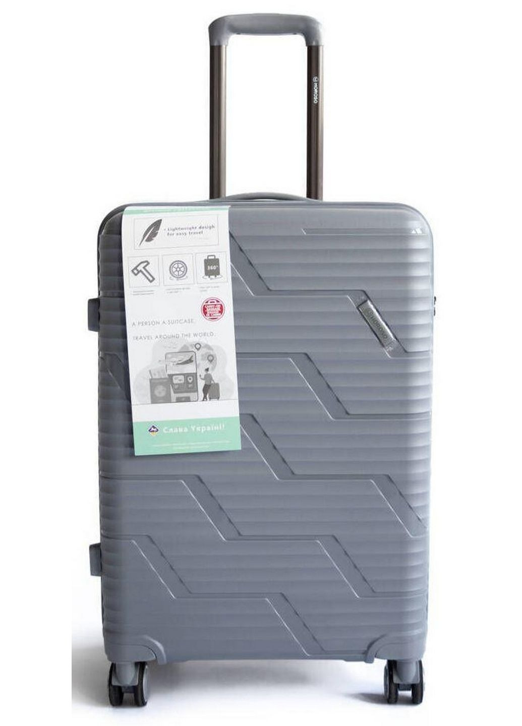 Пластиковый большой чемодан из поликарбоната 85L 75х47х28 см Horoso (289461979)
