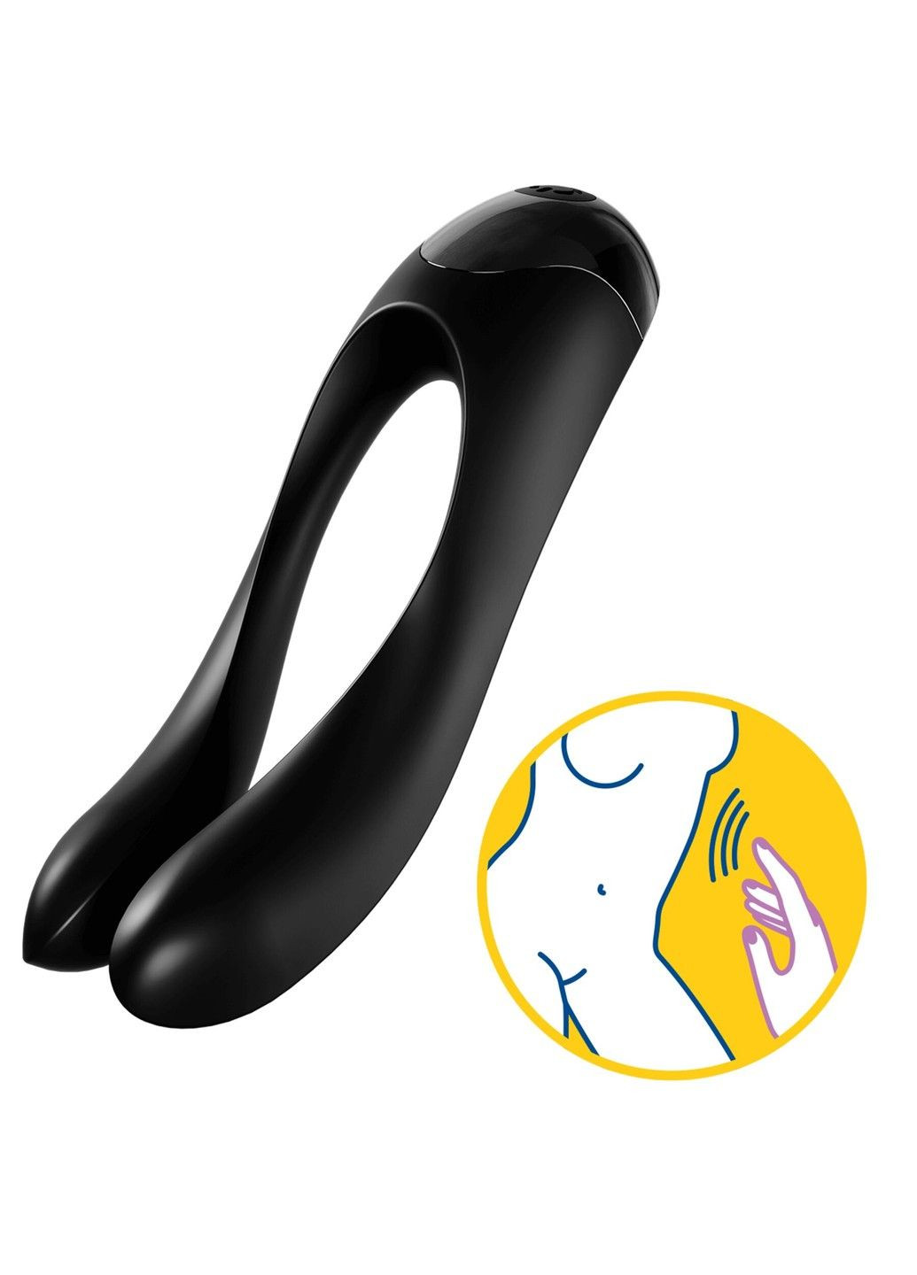 Вибратор на палец Candy Cane Black Satisfyer (316253852)