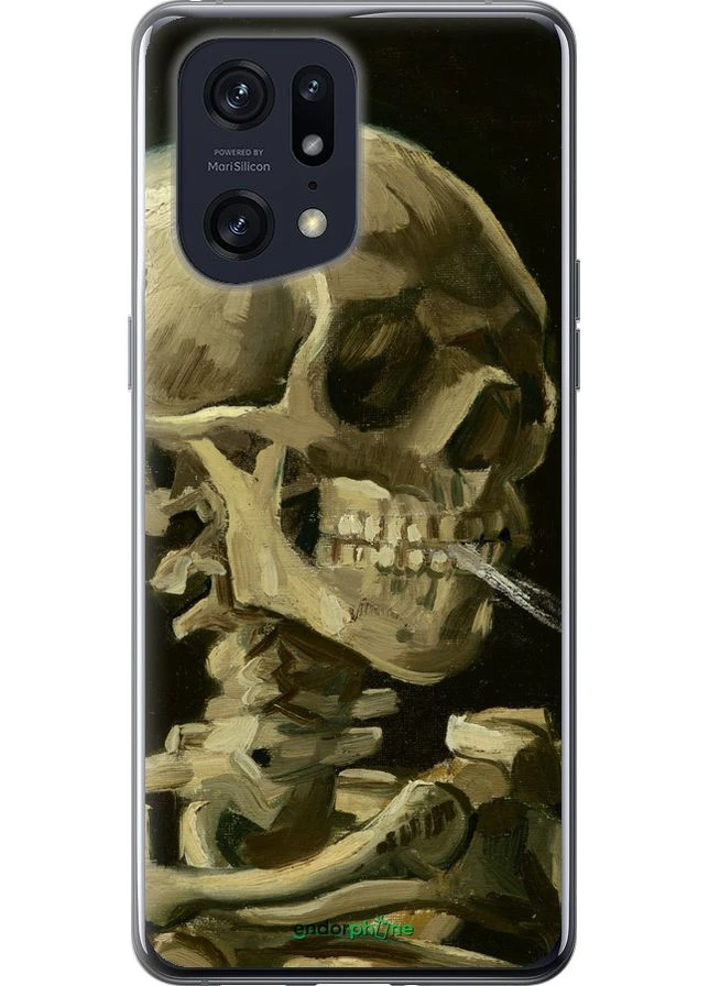 Чехол на Oppo Find X5 Pro Винсент Ван Гог. Череп "5544u-2603-70447" Endorphone (387717969)