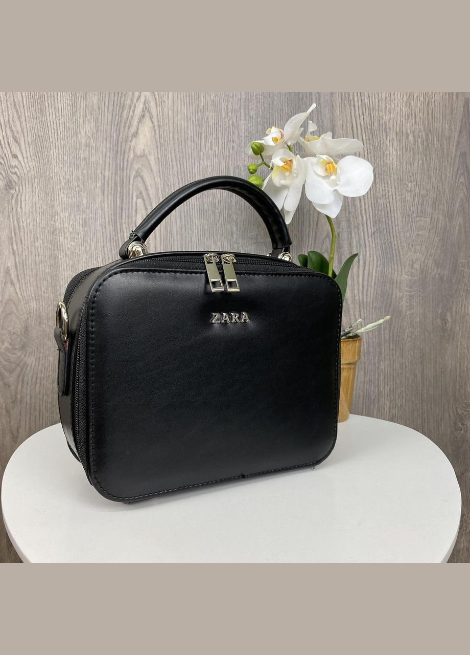 Жіноча каркасна міні сумочка на плече екошкіра з металевою фурнітурою чорна (sku_972СЧ) No Brand (330576047)