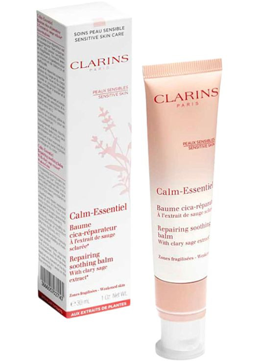 Бальзам для чутливої шкіри обличчя та тіла Calm-Essentiel Repairing Soothing Balm 30ml (1080663-107696) Clarins (368639277)