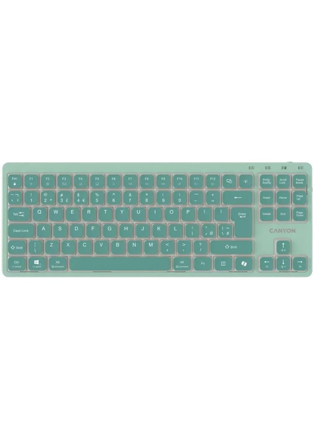 Клавиатура OnType 10 TKL Mechanical Silent Low-profile USB UA Green (CNS-HKB10GR) Canyon (390923262)