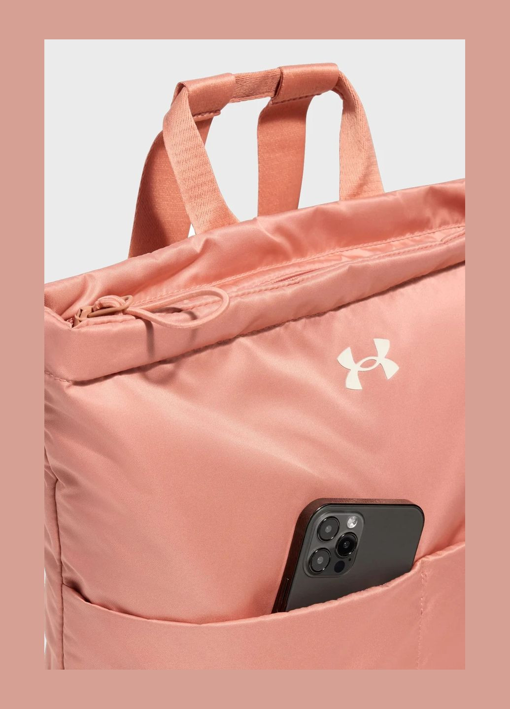 Женский персиковый рюкзак UA Studio Lite Backpack 1388909-696 Under Armour (330805659)