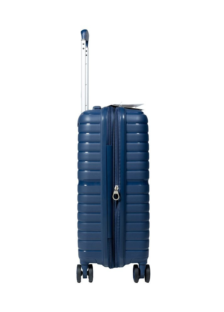 Чемодан маленький S под ручную кладь 49203 полипропилен Тёмно-синий Snowball (297643486)