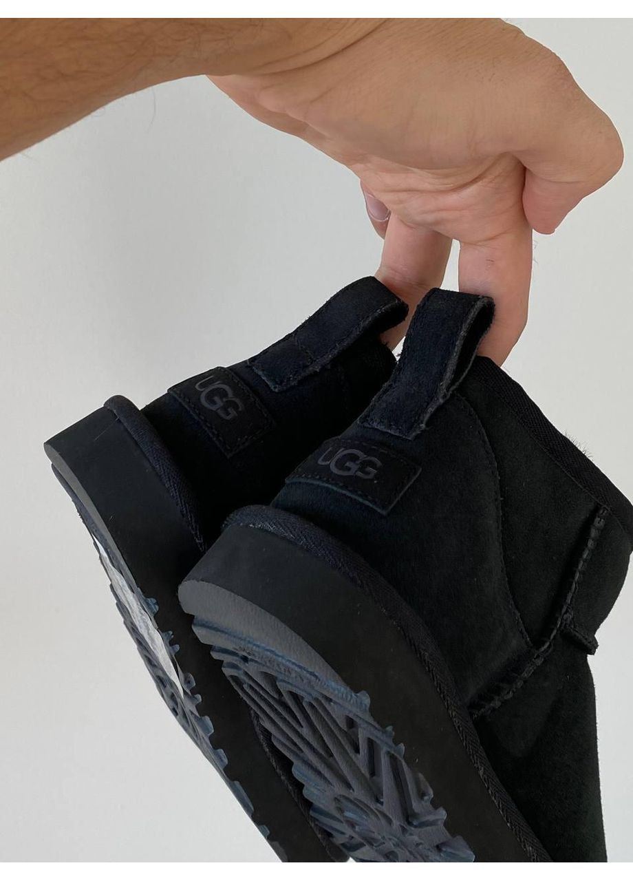 Угі Жіночі UGG Ultra Mini Black (Замша) (366196905)