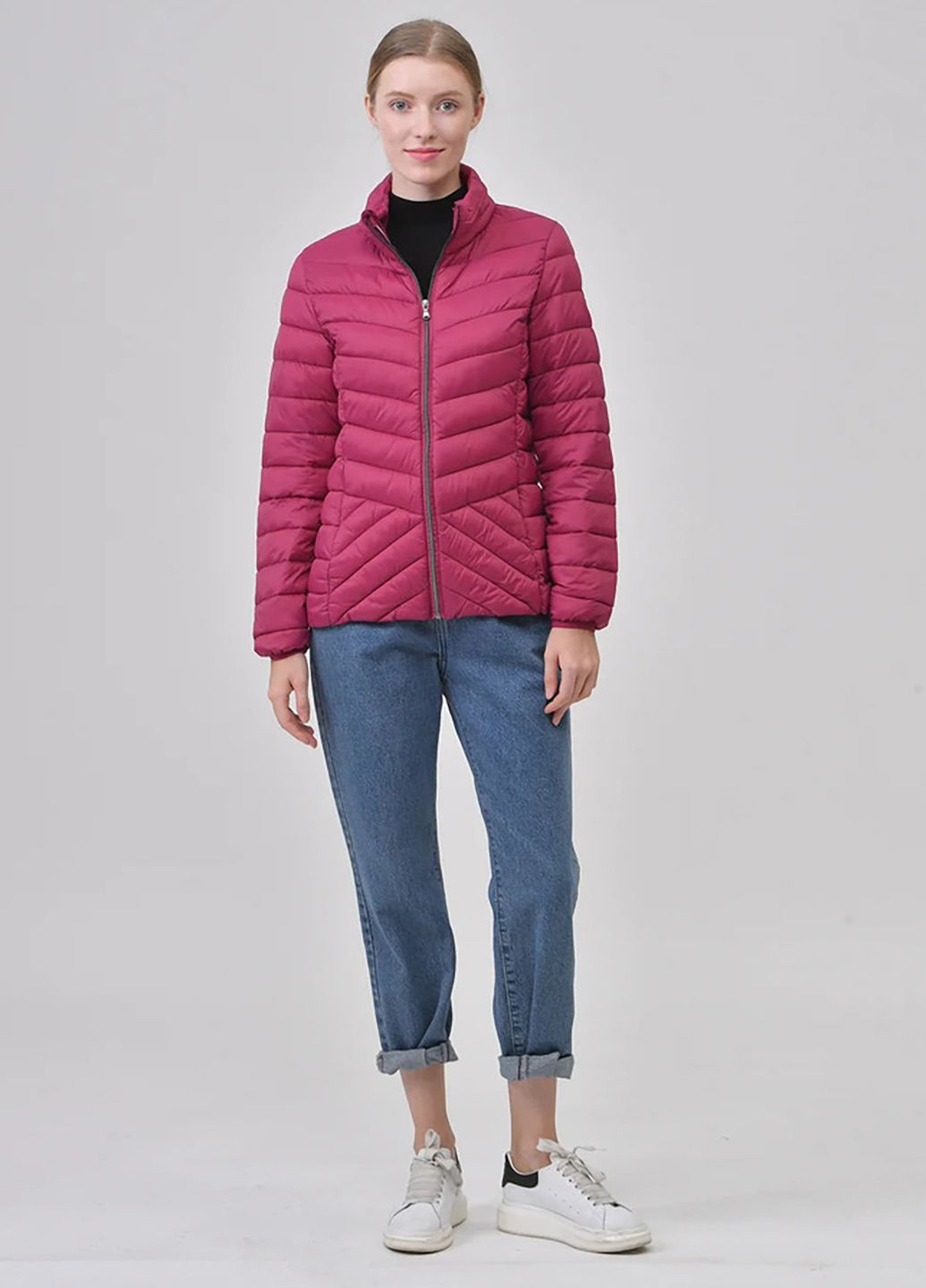 Малинова демісезонна куртка Harvey&Jones