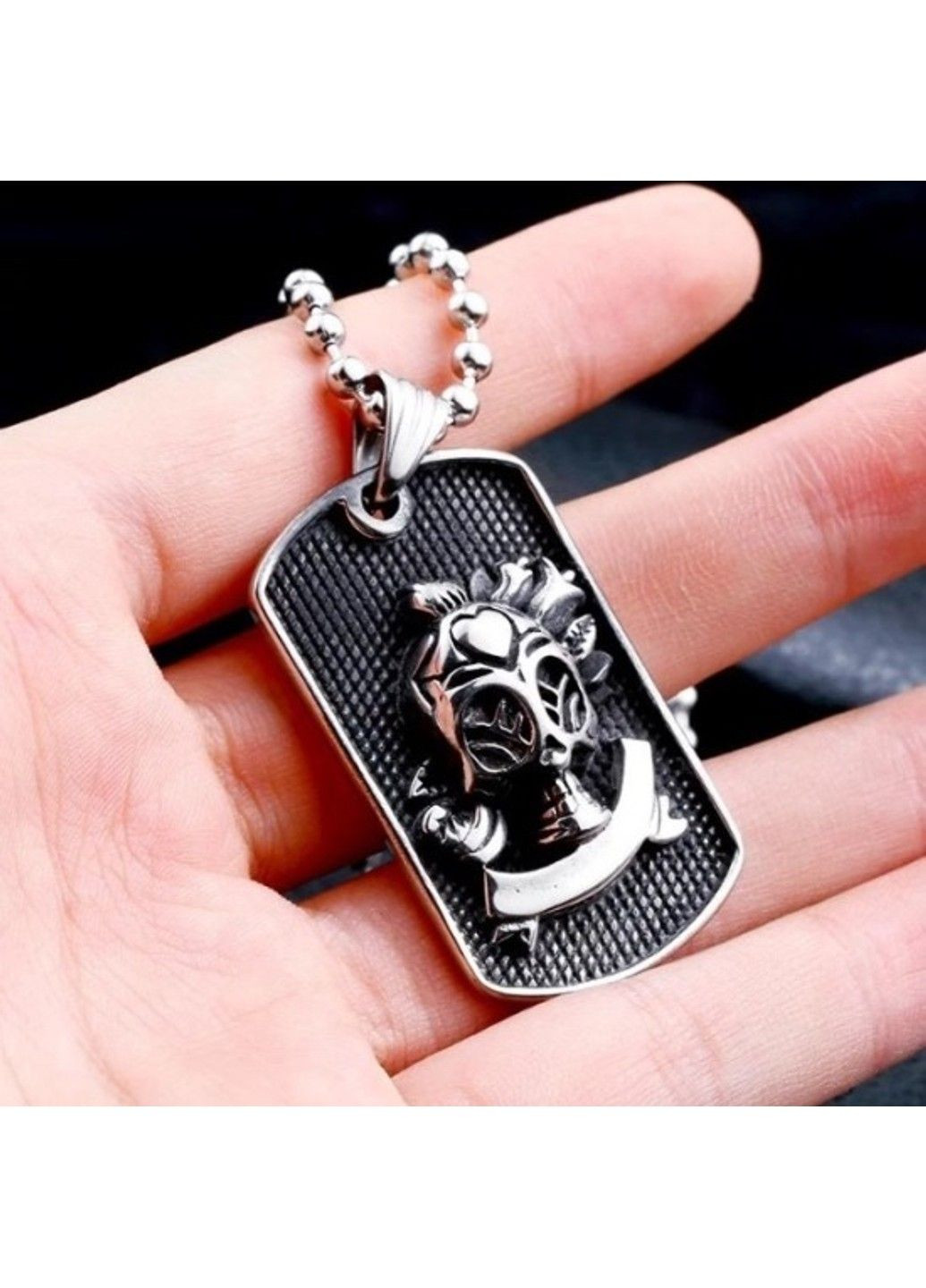 Готичний панк кулон череп з медичної сталі PS-086 No Brand (299340183)