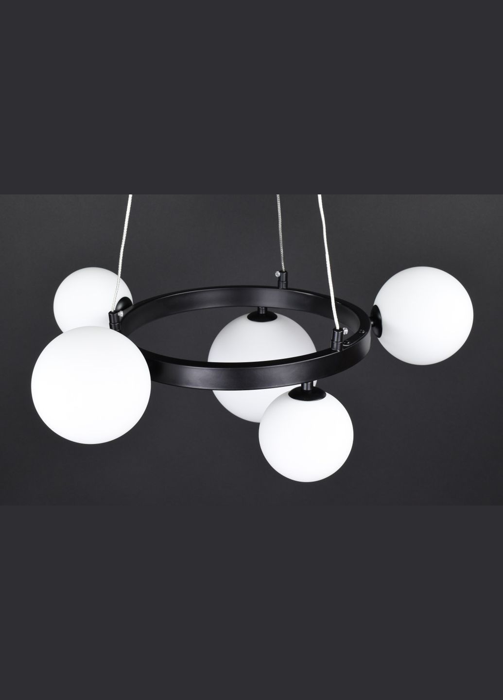 Люстра підвісна на 5 лампочок 27846 Чорний 40-150х52х52 см. Sunnysky (364494520)