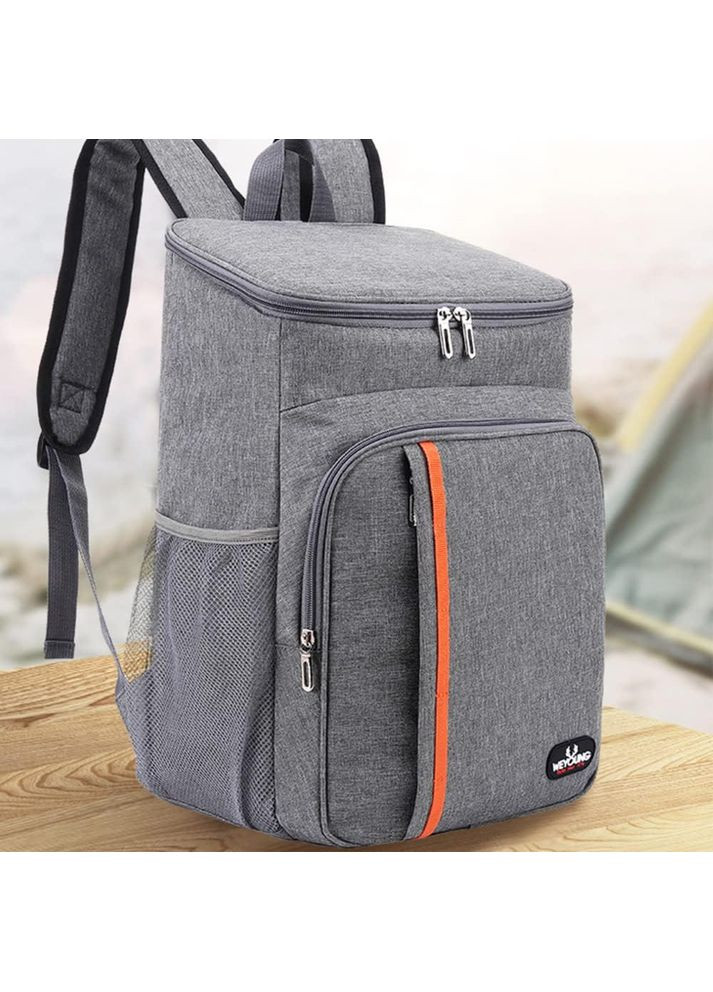 Герметичный рюкзак-холодильник термосумка для пикника, путешествий и кемпинга FT-9877 Grey No Brand (350349289)