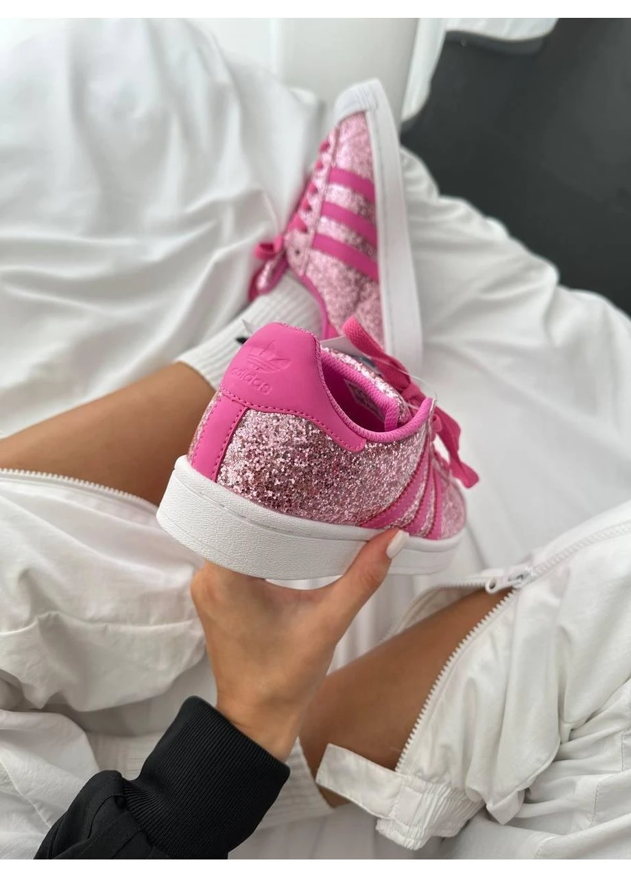 Розовые демисезонные кроссовки мужские adidas superstar barbie pink адидас суперстар розовые No Brand