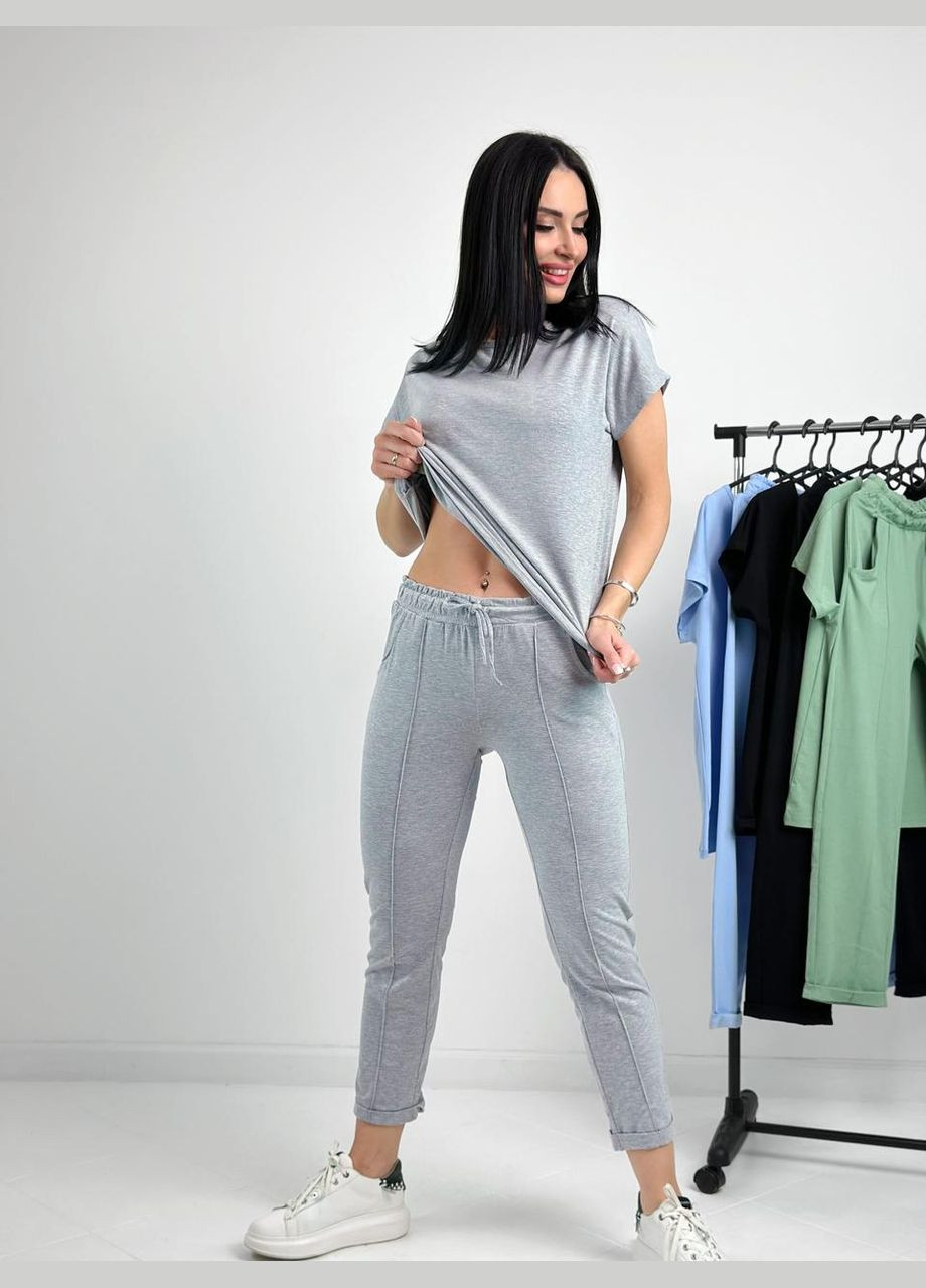 Літній прогулянковий трикотажний костюм Fashion Girl (301064819)