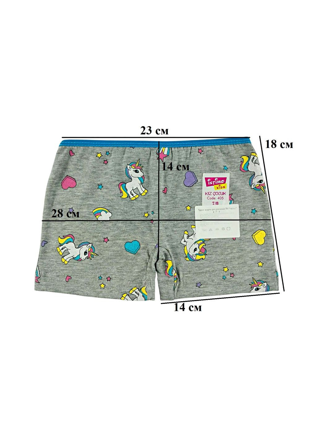 Труси-шортики для дівчинки р.7/8 Intimo Шортики (345639324)