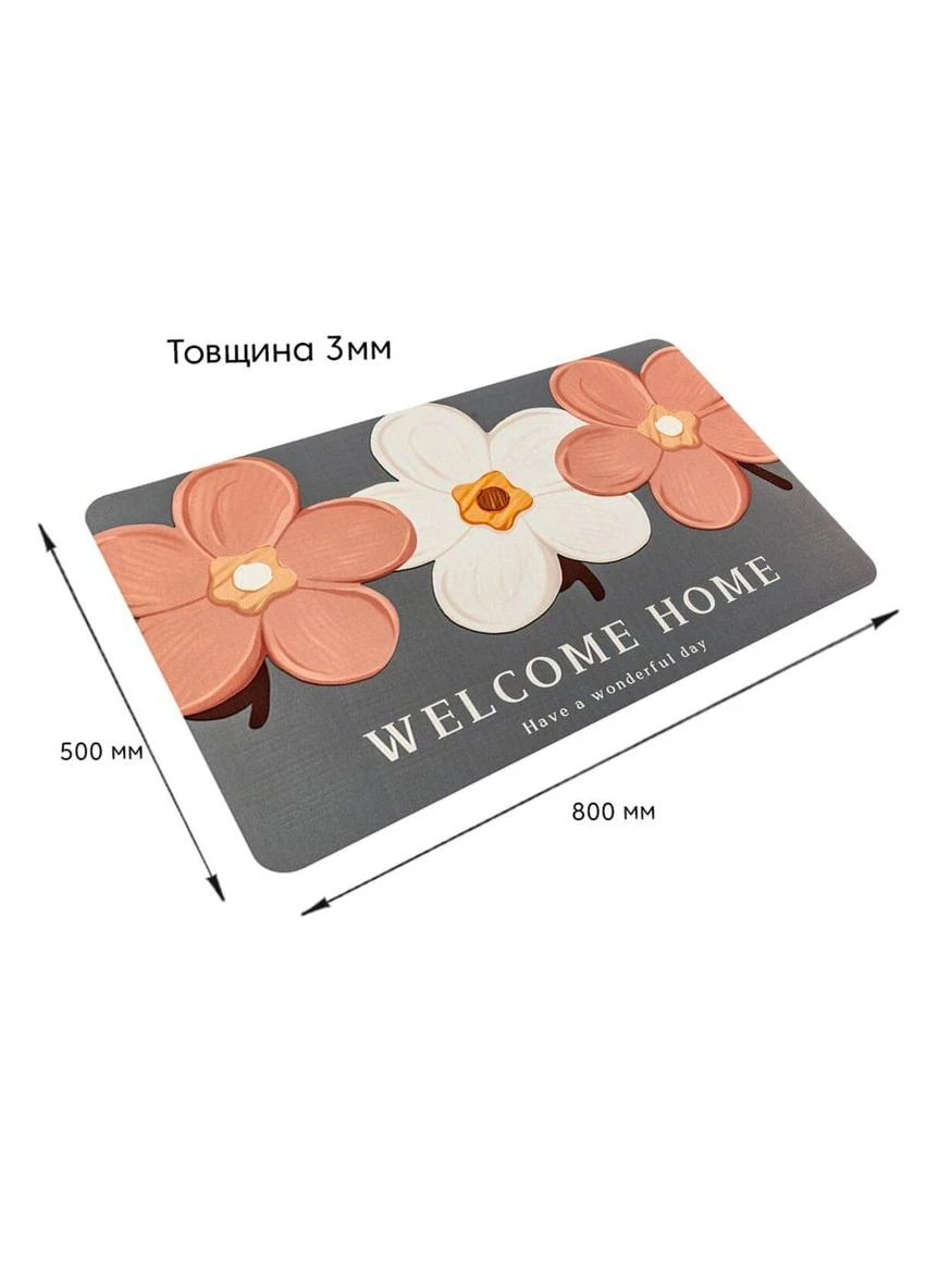 Вологопоглинаючий килимок 50х80х3мм SW-00001887 Sticker Wall (330606674)
