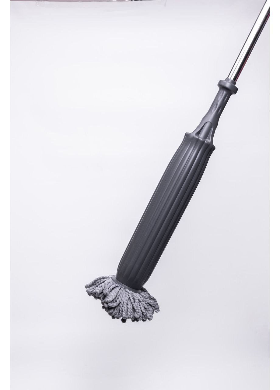 Швабра для миття підлоги кругла Синій універсальна для прибирання будинку або офісу з металевою ручкою ProDobro (364189712)