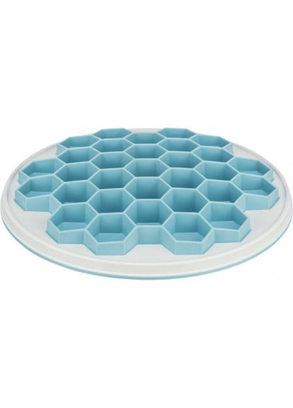 Миска Улей для собак, для медленного кормления, 30 см (серая/голубая) Trixie (324625352)