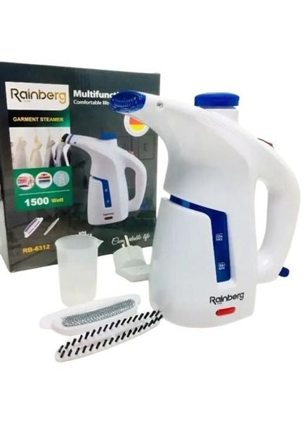 Ручной отпариватель для одежды RB-6312 утюг паровой 1500вт Белый (15845) Rainberg (360406511)