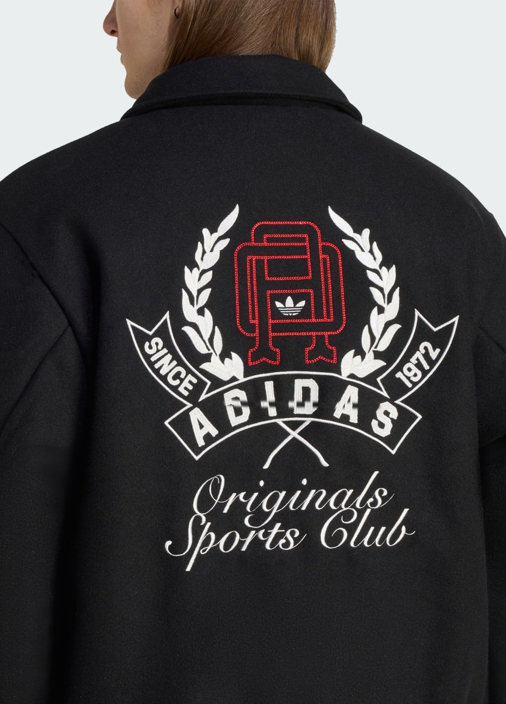 Чорна демісезонна двостороння куртка collegiate sport adidas