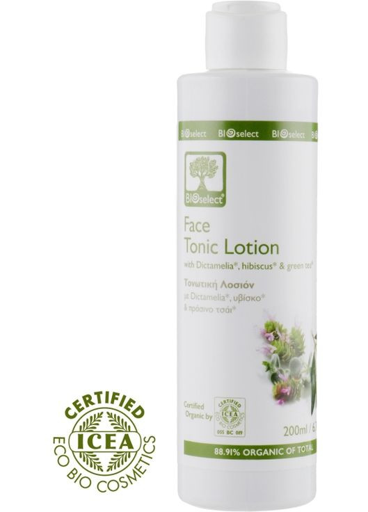 Тонік для обличчя з Диктамелією, жасмином і білим чаєм Face Tonic Lotion 200ml (49139-3103) Bioselect (368657779)