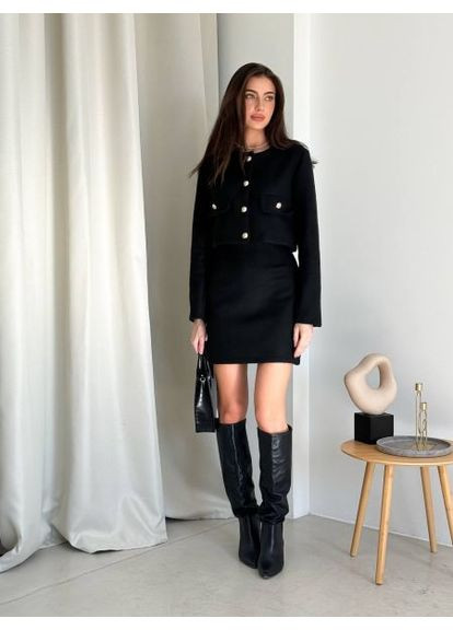 Твидовый костюм (пиджак и юбка), р. (ст. 900BT) No Brand (368864981)