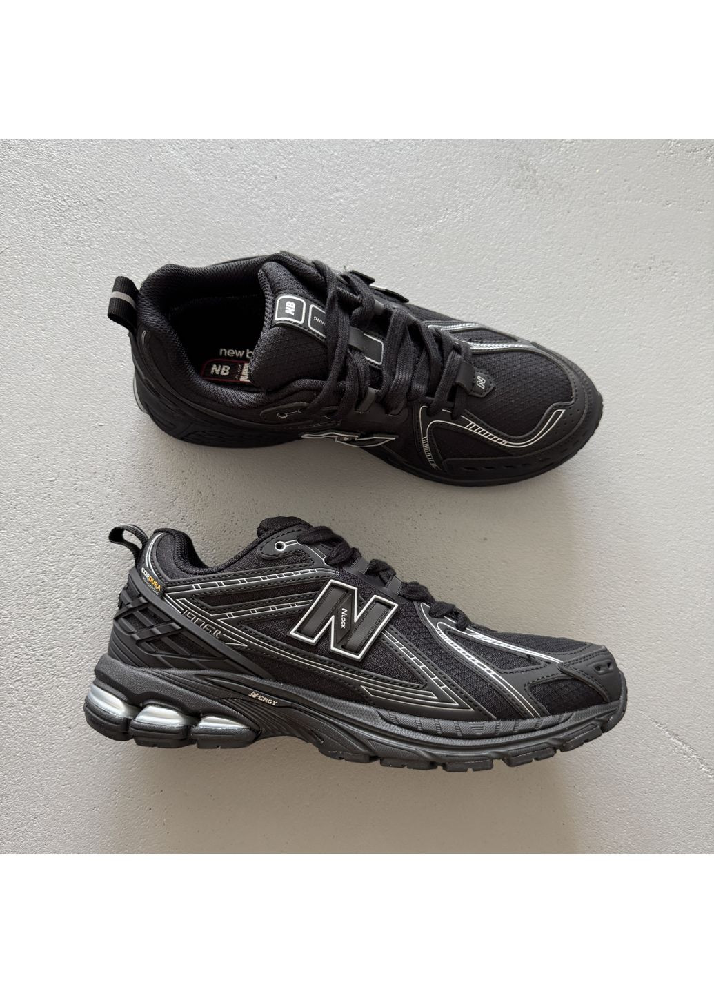 Чорні Осінні кросівки чоловічі new balance 1906r cordura black silver termo | нью беланс 1906r чорні No Brand