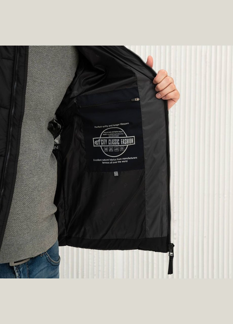 Черная зимняя мужская зимняя куртка большого размера SK