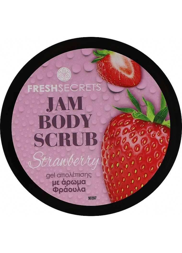 Скраб для тела с клубничным джемом Fresh Secrets Strawberry Jam Body Scrub 320ml (1415047-31108590) Madis (368642463)