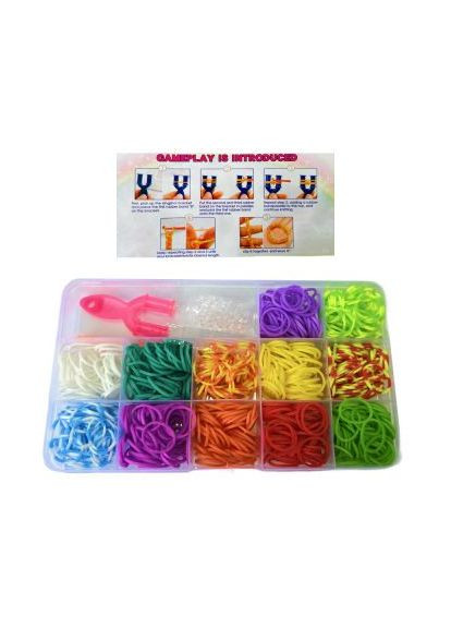 Набор для плетения резинками "Rubber color band" MIC (294726211)