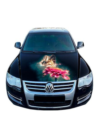 Наклейка на капот 3D TUNING STUDIO Квітка Метелик 1500х1200х0.080мм No Brand (362500039)