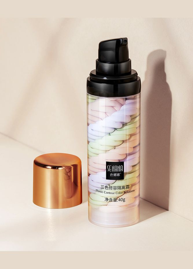 База під макіяж для обличчя триколірна Three Contour Color Isolation 40г Senana (315424311)