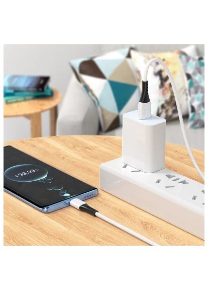 Дата кабель (6931474768582) Hoco USB 2.0 AM to USB-C 1.0m 3A silicone X82 white (401637411)