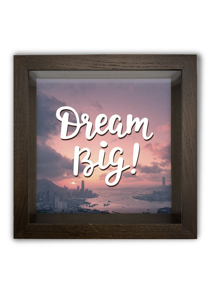 Деревянная копилка (копилка) 20х20 см Dream big хркп0021ка Тур-Колекшн (358221705)