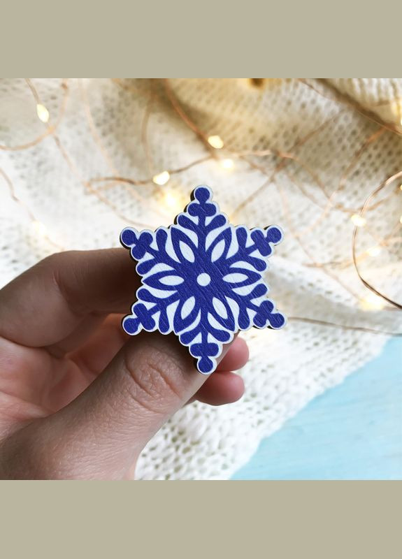 Значок з дерева "Сніжинка" Cozy-Up (291162014)