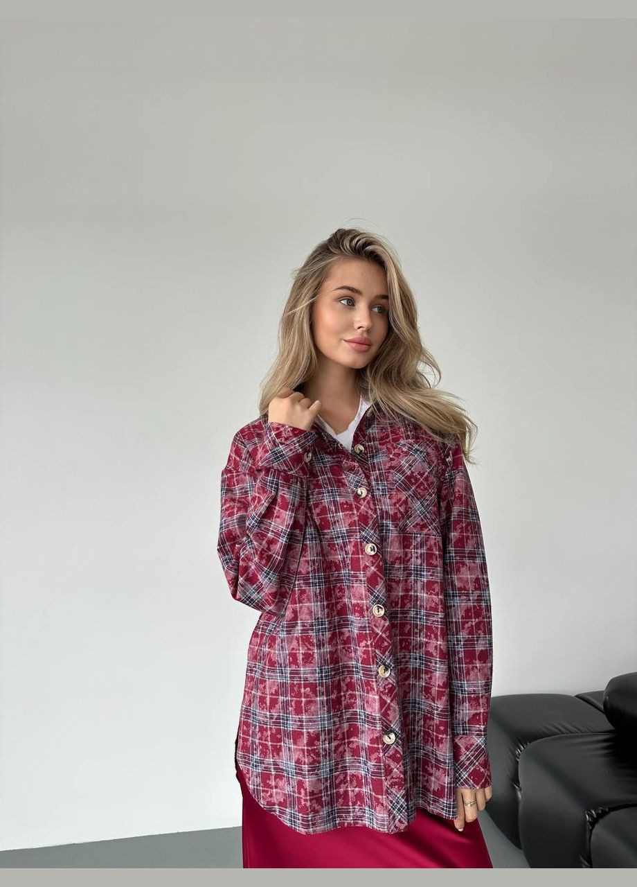 Красная рубашка Lilove с длинным рукавом