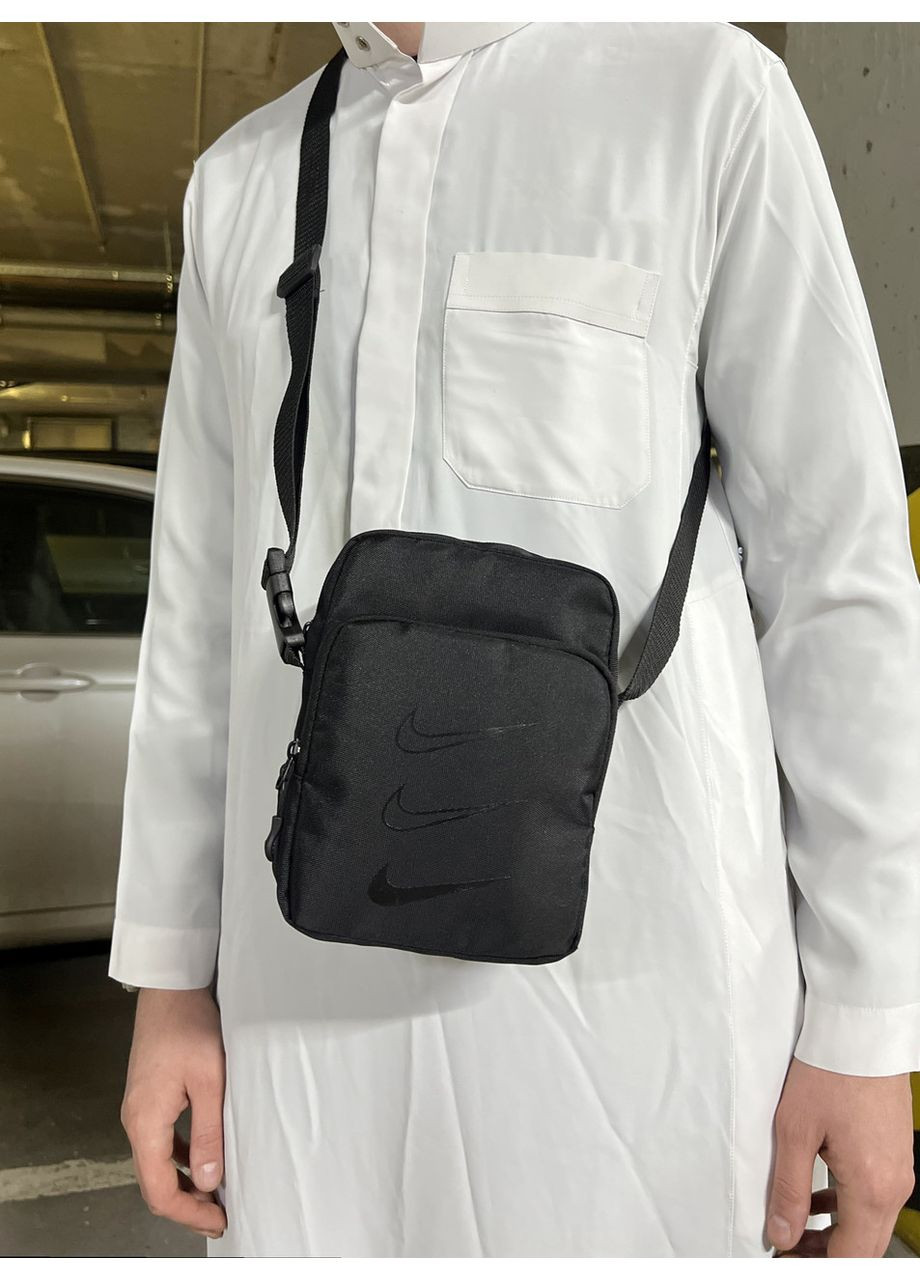 Чорна чоловіча барсетка на ремені - стиль та функціональність No Brand (365592467)