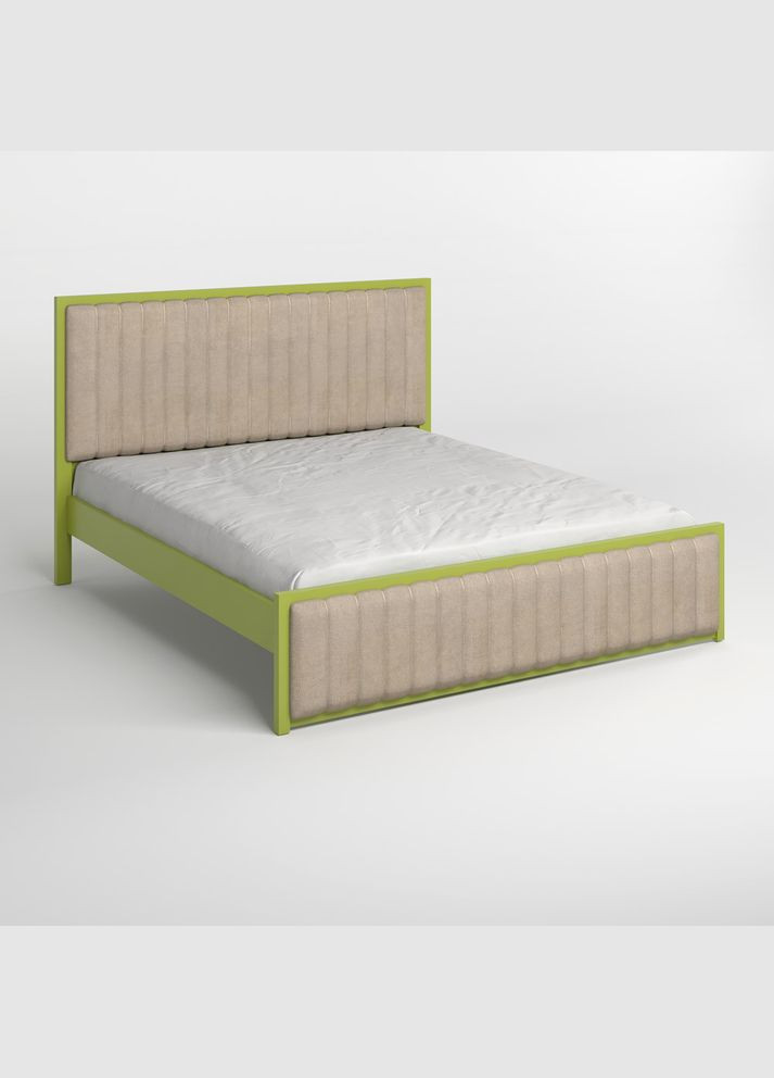 Односпальне дерев'яне ліжко Відень (S3050G70Y)/Аляска 23 (Бежевий) 90х190 см (MBG-10748) Mebigrand (366086279)